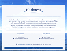 Tablet Screenshot of harknesscapital.com